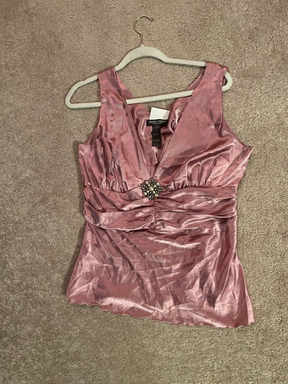 SIZE:14 BISOU BISOU BLUSH SLVLSS BLOUSE